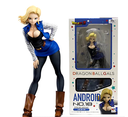 2 Type Dragon Ball Z Android 18 Lazuli Sexy Anime Action Figure Model Toys Doll for Birthday Gift